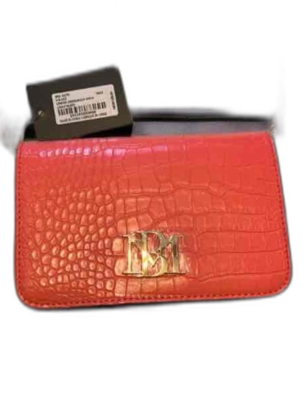 Badgley Mischka Coral Crocodile Crossbody NEW WITH TAGS